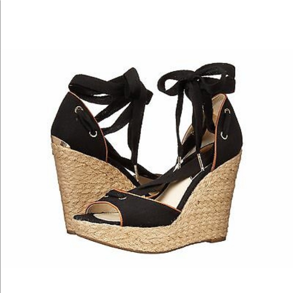 Michael Kors Women's Lilah Wedge Canvas Sandals